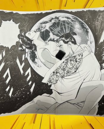 z7192w Onimaru Zenjin Ken Original Manga Art Double Page Mamoru Uchiyama