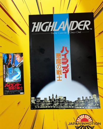 a7276w Highlander 1986 Japan Movie Pamphlet Program Book + Photo Ticket