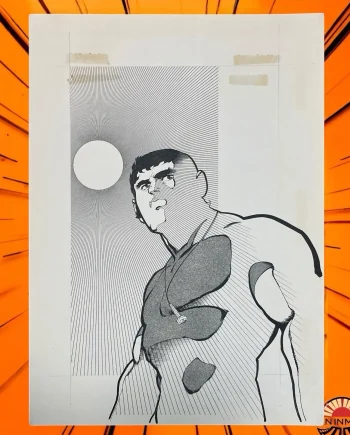 a8114w Stunt Rock 1979 Japan Manga Original Comic Art Title Splash Page 1