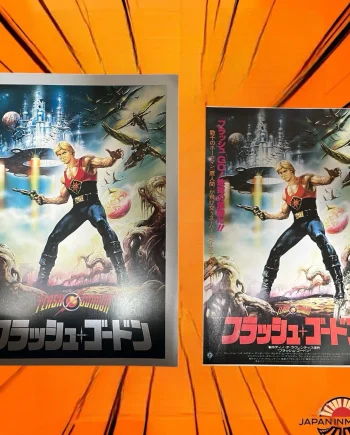 a8360w Flash Gordon 1980 Japan Pamphlet Program Book + Chirashi Mini Poster