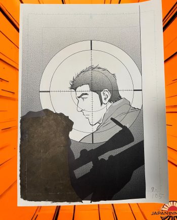 z8164w Dead or Arab Mamoru Uchiyama Japan Manga Original Comic Art Splash Page