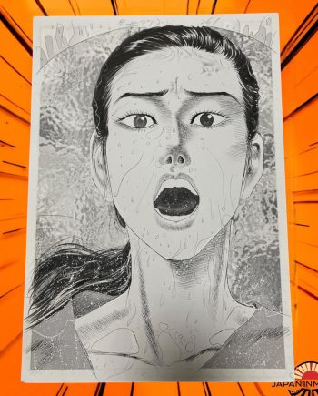 z8179w Kanzaki Junji Original Comic Art Title Splash Page Japan Manga